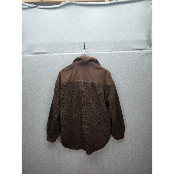 HYFVE Brown Sherpa Button-Up Jacket Size S - Picture 5 of 5